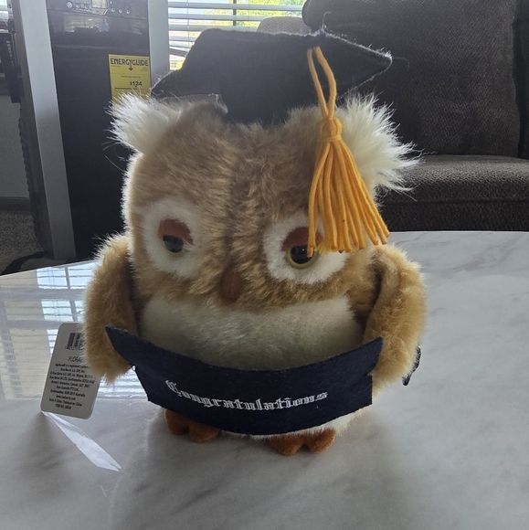 Russ Berrie Applause Plush Graduation Wise OWL Congratulations Grad Gift! Cute - Picture 3 of 7